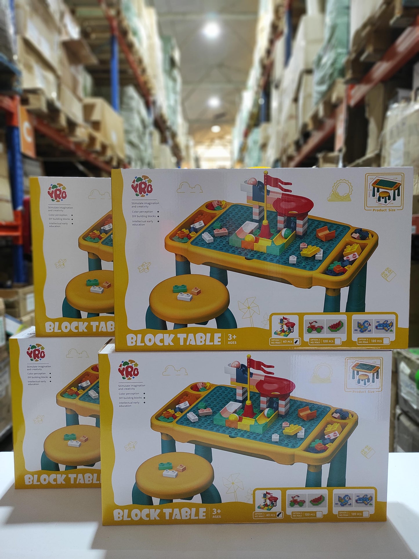 Juego de mesa y silla con bloques de construcion 63 pcs - additional image 2